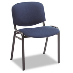 Alera Continental Series Stacking Chairs, Blue Fabric Upholstery, 4/Carton ALESC67FA20B