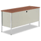 Alera Double Pedestal Steel Credenza, 60w x 20d x 29-1/2h, Oak/Putty ALESD256020PO