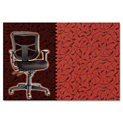 Alera Elusion Series Mesh Mid-Back Swivel/Tilt Chair, Whirl Tomato ALEEL42BSWHITOM