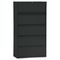 Alera Five-Drawer Lateral File Cabinet, 30w x 19-1/4d x 67h, Black ALELA553067BL