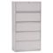 Alera Five-Drawer Lateral File Cabinet, 30w x 19-1/4d x 67h, Light Gray ALELA553067LG