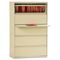 Alera Five-Drawer Lateral File Cabinet, 36w x 19-1/4d x 67h, Putty ALELA553667PY