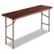 Alera Folding Table, Rectangular, 60w x 18d x 29h, Walnut ALEFT726018WA