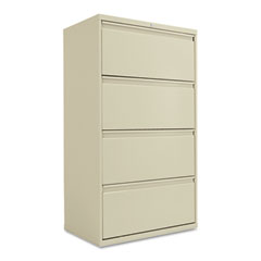 Alera Four-Drawer Lateral File Cabinet, 30w x 19-1/4d x 54h, Putty ALELA543054PY