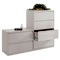 Alera Four-Drawer Lateral File Cabinet, 42w x 19-1/4d x 54h, Light Gray ALELA544254LG