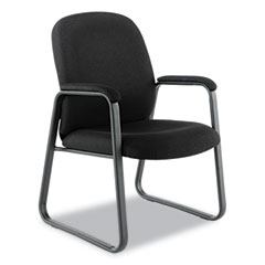 Alera Genaro Guest Chair, Black Fabric, Sled Base ALEGE43FC10B