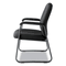 Alera Genaro Guest Chair, Black Fabric, Sled Base ALEGE43FC10B