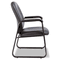 Alera Genaro Guest Chair, Black Leather, Sled Base ALEGE43LS10B