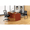Alera Genaro Guest Chair, Black Leather, Sled Base ALEGE43LS10B