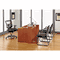 Alera Genaro Guest Chair, Black Leather, Sled Base ALEGE43LS10B
