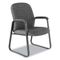 Alera Genaro Guest Chair, Graphite Fabric, Sled Base ALEGE43FC40B