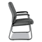 Alera Genaro Guest Chair, Graphite Fabric, Sled Base ALEGE43FC40B