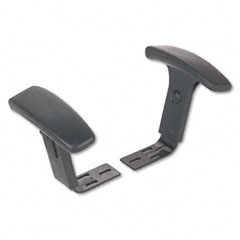 Alera Height Adjustable T-Arms for Interval & Essentia Series Chairs and Stools, Black ALEIN49AKA10B