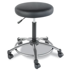 Alera Height-Adjustable Utility Stool, Black ALEUS46CS10G