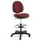 Alera Interval Series Swivel Task Stool, 100% Acrylic, Tone-On-Tone Pattern, Burgundy ALEIN4631