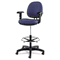 Alera Interval Series Swivel Task Stool, 100% Acrylic W/ Tone-On-Tone Pattern, Marine ALEIN4621