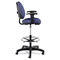Alera Interval Series Swivel Task Stool, 100% Acrylic W/ Tone-On-Tone Pattern, Marine ALEIN4621