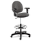 Alera Interval Series Swivel Task Stool, 100% Acrylic With Tone-On-Tone Pattern, Gray ALEIN4641