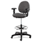 Alera Interval Series Swivel Task Stool, 100% Acrylic With Tone-On-Tone Pattern, Gray ALEIN4641