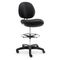 Alera Interval Series Swivel Task Stool, PVC-Free Faux Leather, Black ALEIN4616