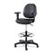 Alera Interval Series Swivel Task Stool, PVC-Free Faux Leather, Black ALEIN4616