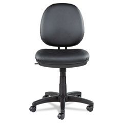 Alera Interval Series Swivel/Tilt Task Chair, Soft-Touch Leather, Black ALEIN4819