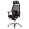 Alera K8 Series Ergonomic Multifunction Mesh Chair, Aluminum Base/Frame, Black ALEKE4218