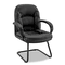 Alera Nico Guest Chair, Black Leather ALENI43CS10B