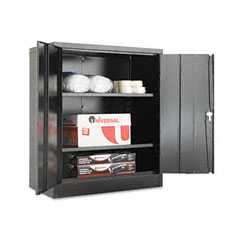 Alera Quick-Assemble Cabinet, 36w x 18d x 42h, Black ALE83109
