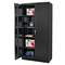 Alera Quick-Assemble Cabinet, 36w x 18d x 72h, Black ALE85109