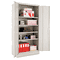Alera Quick-Assemble Cabinet, 36w x 18d x 72h, Light Gray ALE85107