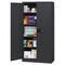 Alera Quick-Assemble Electronic Lock Cabinet, 36w x 24d x 78h, Black ALE82369