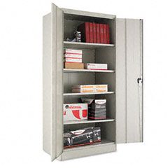 Alera Quick-Assemble Electronic Lock Cabinet, 36w x 24d x 78h, Light Gray ALE82362