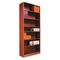 Alera Radius Corner Bookcase, Wood Veneer, 7-Shelf, 35-3/8 x 11-3/4 x 84, Medium Oak ALEBCR78436MO