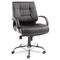 Alera Ravino Big & Tall Series Mid-Back Swivel/Tilt Leather Chair, Black ALERV45LS10C