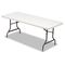 Alera Resin Rectangular Folding Table, 72w x 30d x 29h, Platinum ALE65600