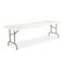 Alera Resin Rectangular Folding Table, 96w x 30d x 29h, Platinum ALE65601