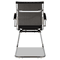 Alera Rubla Series Stretched Mesh Guest Chair, Chrome Base, Black ALERU4318