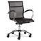 Alera Rubla Series Suspension Mesh Swivel/Tilt Chair, Chrome Base; Black ALERU4218