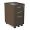 Alera SedinaAG Series Mobile Box/Box/File Pedestal, 15-3/8w x 20d x 27-1/2h, Espresso ALESE531620ES
