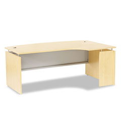 Alera SedinaAG Series Right-Hand Porkchop Desk Shell, 72w x 47-5/8d x 29-1/2h, Maple ALESER227248MP