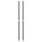 Alera Stackable Posts For Wire Shelving, 36 "High, Black, 4/Pack ALESW59PO36BL
