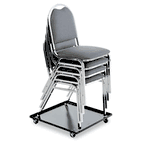 Alera Stacking Chair Dolly, 22-1/2w x 22-1/2d, Black ALESCCART