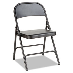 Alera Steel Folding Chair, Graphite, 4/Carton ALEFC94B