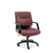 Alera Stratus Series Leather Mid-Back Swivel/Tilt Chair, Burgundy ALEST42LS30B