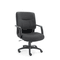 Alera Stratus Series Mid-Back Swivel/Tilt Chair, Black Fabric ALEST42FA10B