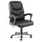 Alera Toliz Series No Tool Assembly High-Back Swivel/Tilt Chair, Black Leather ALETL4119