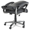 Alera Toliz Series No Tool Assembly High-Back Swivel/Tilt Chair, Black Leather ALETL4119