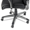 Alera Toliz Series No Tool Assembly High-Back Swivel/Tilt Chair, Black Leather ALETL4119