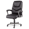 Alera Toliz Series No Tool Assembly High-Back Swivel/Tilt Chair, Black Leather ALETL4119